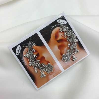 Silver Flower Ear Ring
